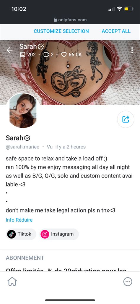 sarah mariee onlyfans leaks|thesarahmarie